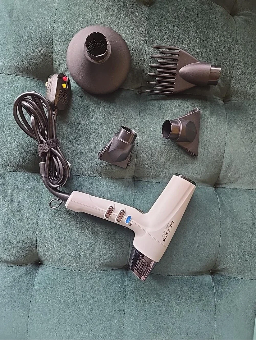 BaBylissPRO Nano Titanium Dual Ionic Hair Dryer Gray BNT9100GY Limited Edition